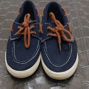 Cat & Jack Navy and Brown Kids Sneakers